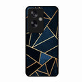Midnight Gold Geometric Premium Glass Phone Case for Oppo A79 5G