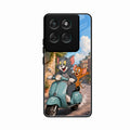 Cartoon Scooter Adventure Premium Glass Phone Case for Motorola Edge 70 5G