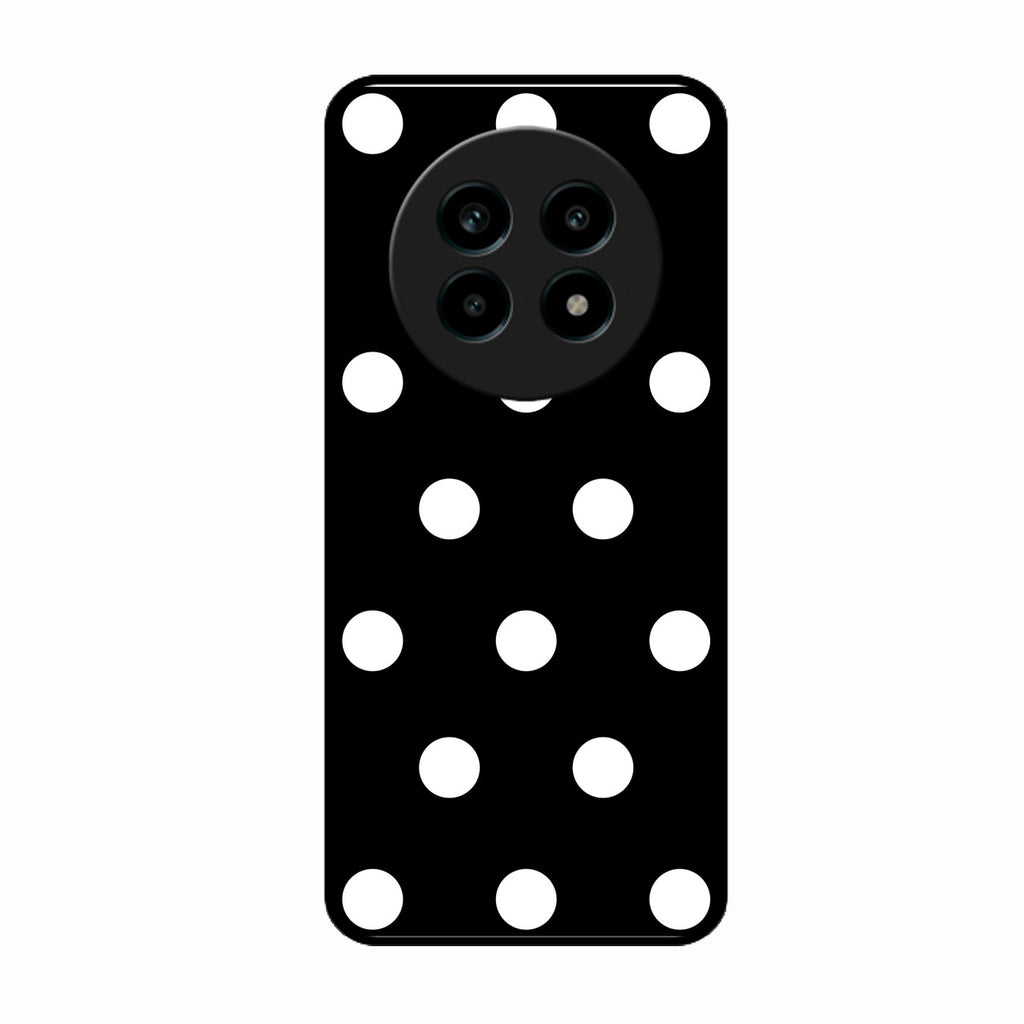 Classic Polka Dot Glass Phone Case for Realme 14 Pro Lite 5G