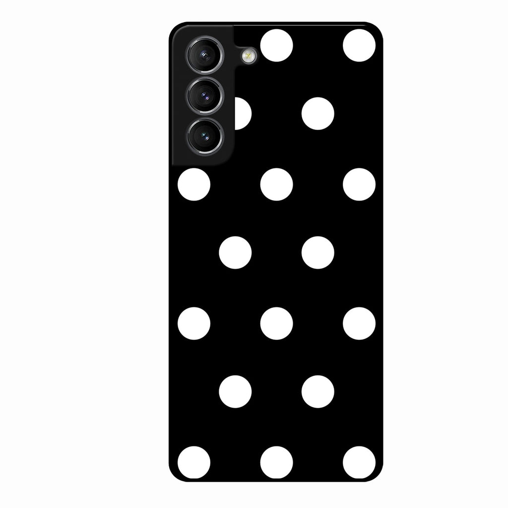 Classic Polka Dot Glass Phone Case for Samsung Galaxy S21