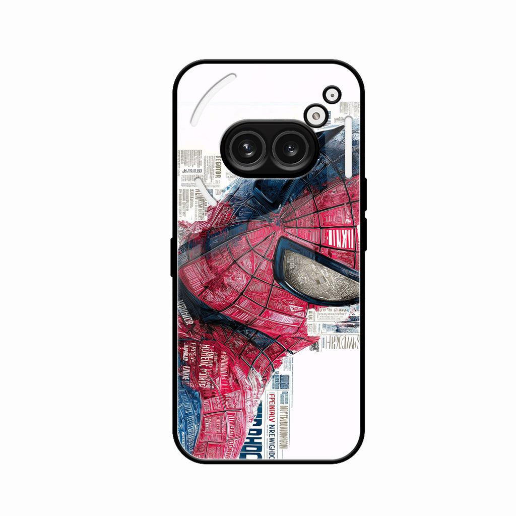 Red Blue Web Hero Glass Phone Cover for Nothing Phone 2a Plus
