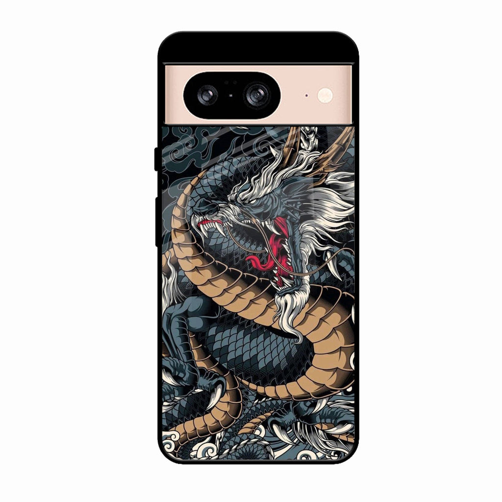 Midnight Dragon Glass Phone Case for Google Pixel 9 Pro 5G