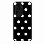 Classic Polka Dot Glass Phone Case for Oppo Reno 10 Pro Plus 5G