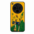 Golden Striker Glass Phone Case for Oppo Find X8 5G