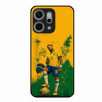 Golden Striker Glass Phone Case for Oppo Reno 14 Pro 5G
