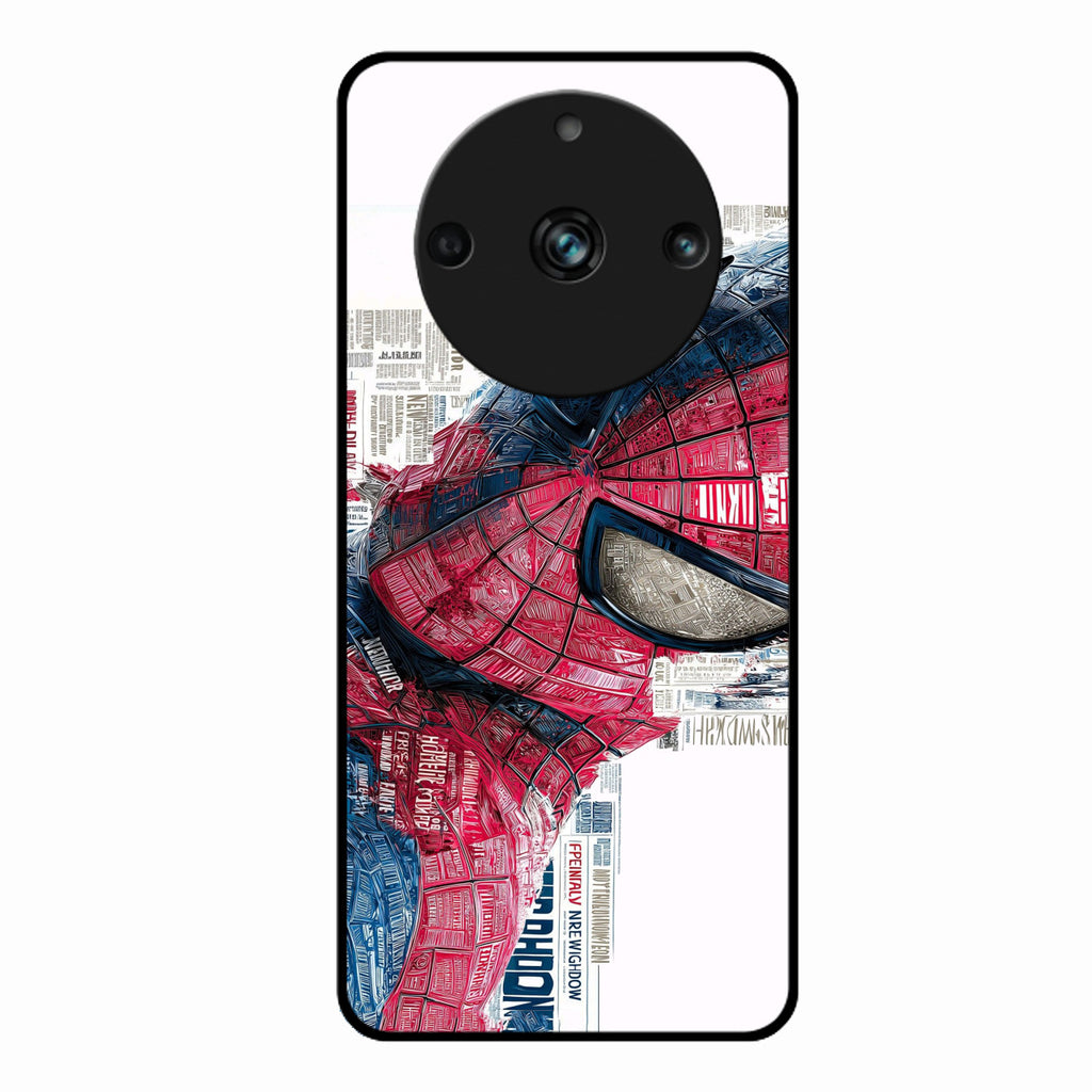 Red Blue Web Hero Glass Phone Cover for Realme 11 Pro Plus 5G