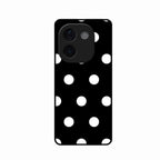 Classic Polka Dot Glass Phone Case for iQOO Z9S Pro 5G