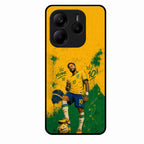 Golden Striker Glass Phone Case for Redmi Note 14 5G