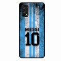 Blue Stripes Number 10 Football Glass Phone Case for Realme 7 Pro