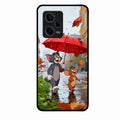 Rainy Day Cartoon Glass Phone Case for Redmi Note 12 Pro 5G