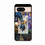 Eternal Radha Krishna Love Glass Phone Case for Google Pixel 8 5G