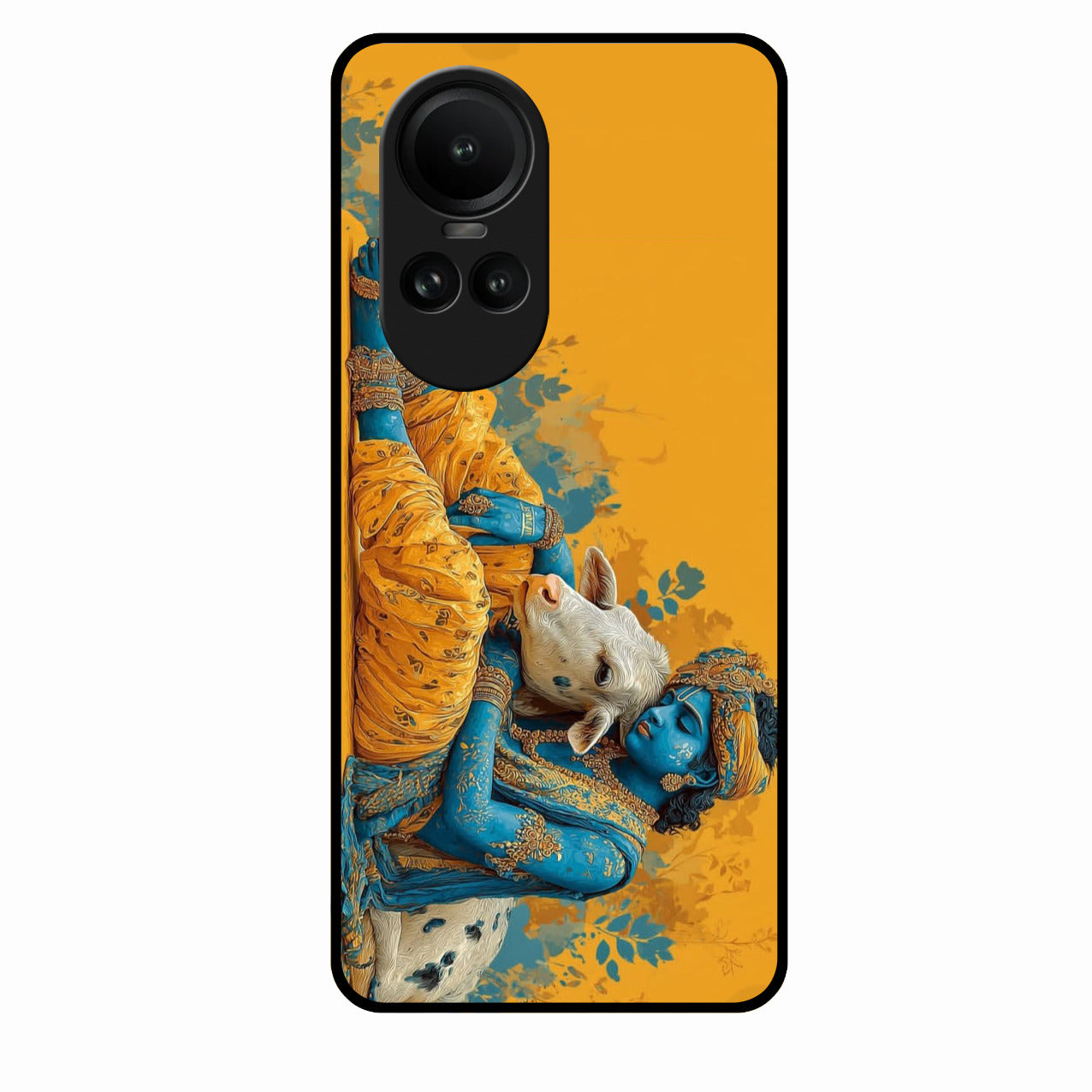 Divine Krishna Gopal Premium Glass Phone Case for Oppo Reno 10 5G