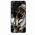 Black Gold Marble Glass Phone Case for Redmi Note 13 Pro Plus 5G