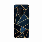 Midnight Gold Geometric Premium Glass Phone Case for Oneplus 8 Pro