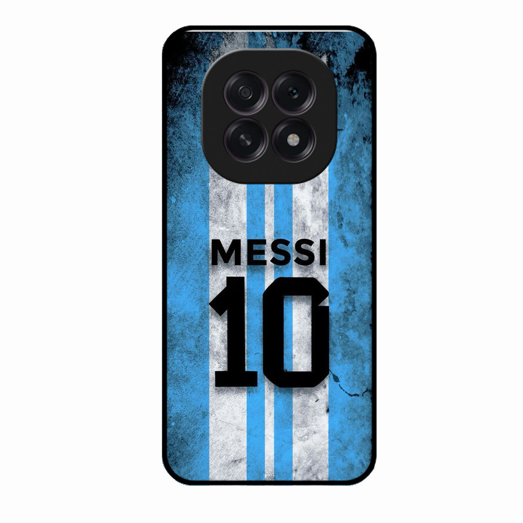 Blue Stripes Number 10 Football Glass Phone Case for Oppo F29 5G