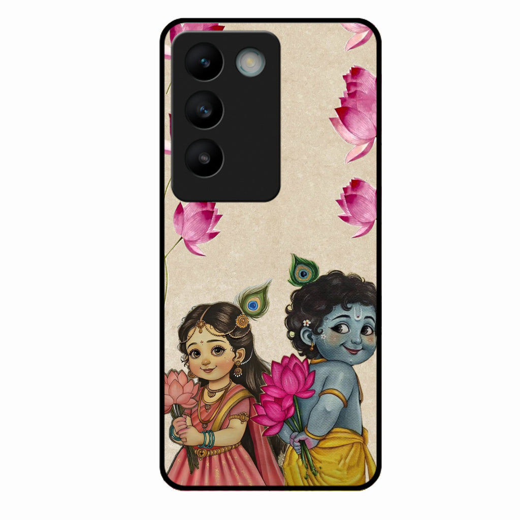 Krishna Eternal Lotus Glass Case for Vivo Y200E 5G