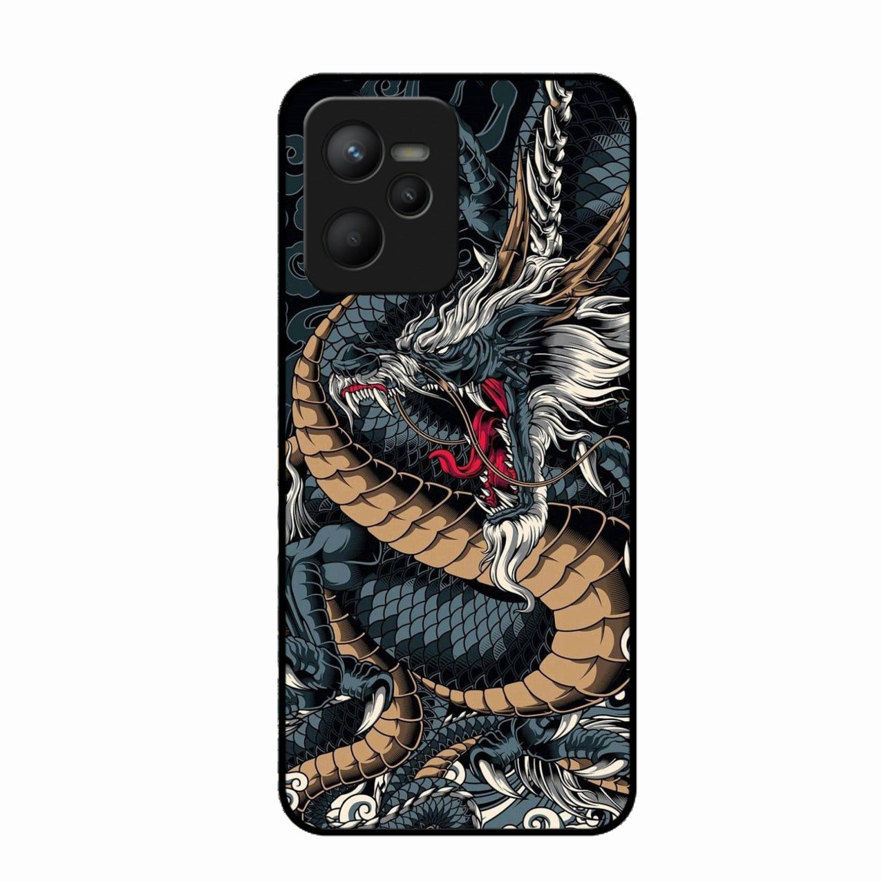 Midnight Dragon Glass Phone Case for Realme C35
