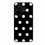 Classic Polka Dot Glass Phone Case for Vivo X200 Fe 5G