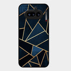 Midnight Gold Geometric Premium Glass Phone Case for Nothing Phone 4A 5G