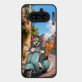 Cartoon Scooter Adventure Premium Glass Phone Case for Nothing Phone 4A 5G