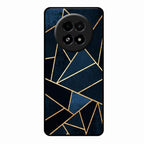 Midnight Gold Geometric Premium Glass Phone Case for Realme 13 5G