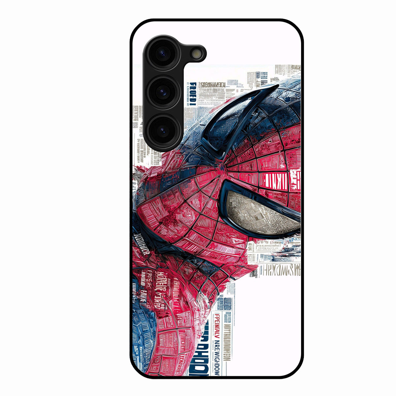 Red Blue Web Hero Glass Phone Cover for Samsung Galaxy S23 Plus 5G