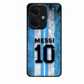 Blue Stripes Number 10 Football Glass Phone Case for Oneplus Nord Ce 3 5G