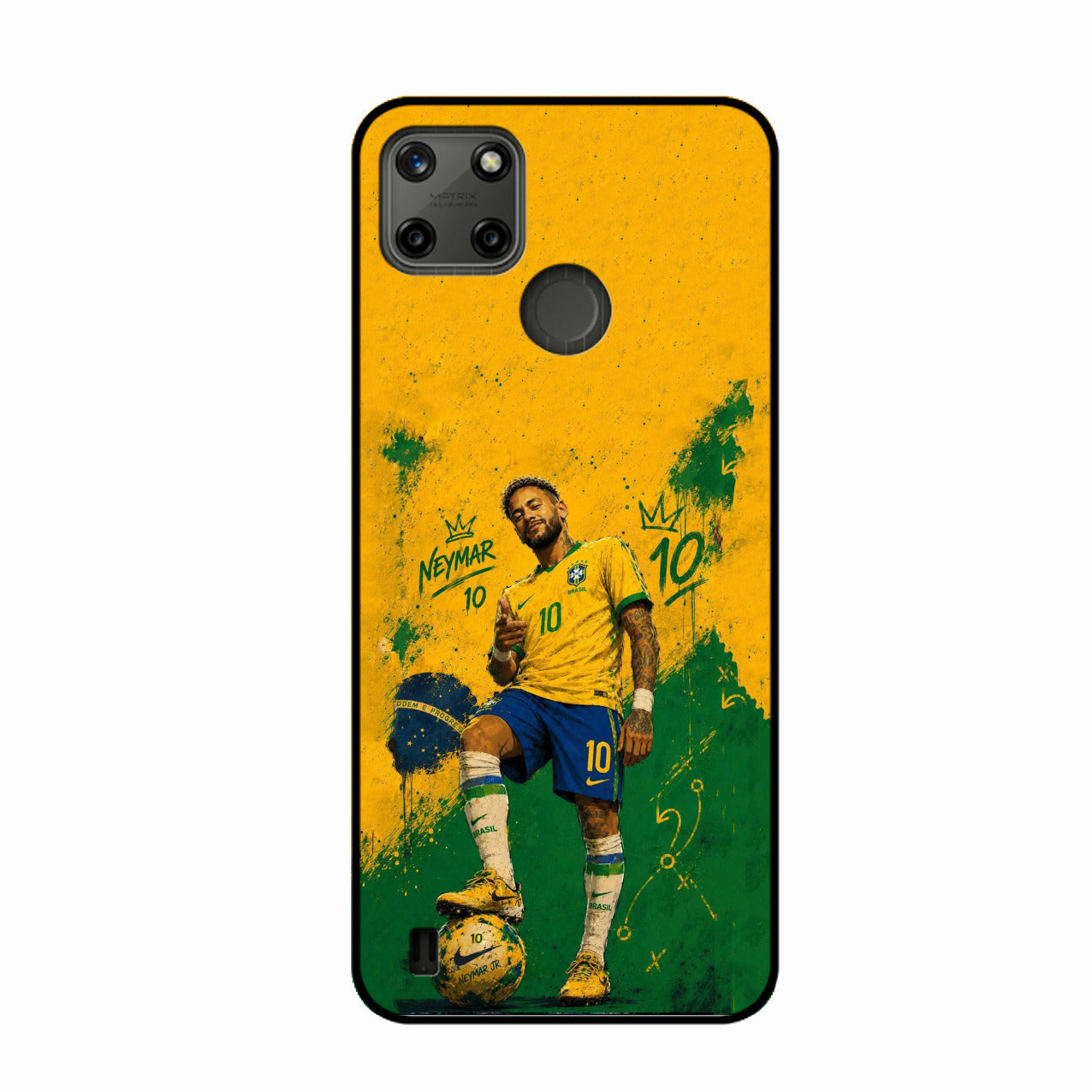 Golden Striker Glass Phone Case for Realme C25Y