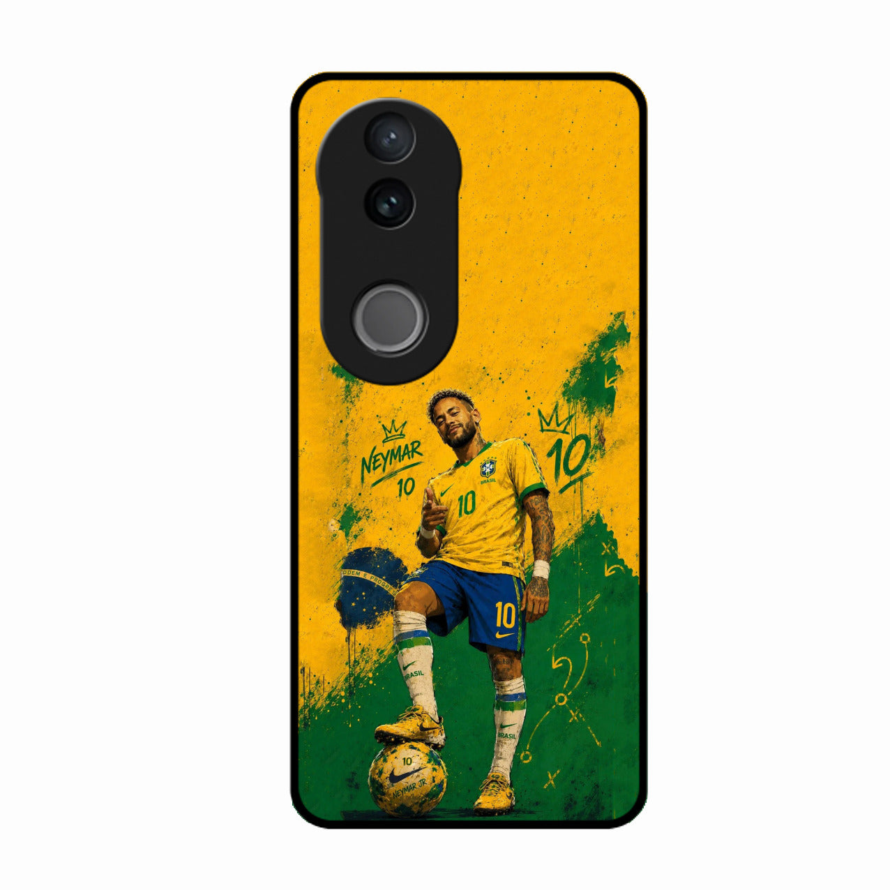 Golden Striker Glass Phone Case for Vivo T4R 5G