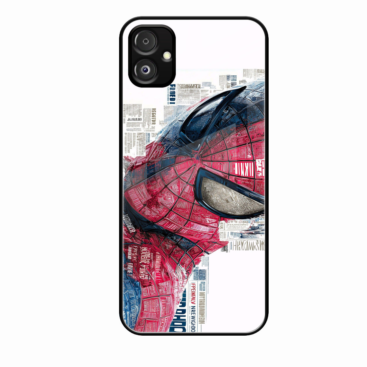 Red Blue Web Hero Glass Phone Cover for Samsung Galaxy F14 5G