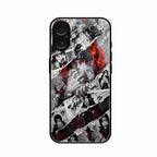Itachi Uchiha Manga Collage Glass Phone Case for iPhone 17