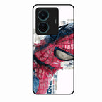 Red Blue Web Hero Glass Phone Cover for Vivo T1 Pro 5G