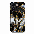 Black Gold Marble Glass Phone Case for Oppo Reno 15 Pro 5G