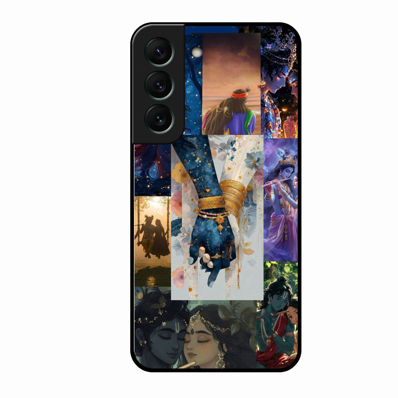 Eternal Radha Krishna Love Glass Phone Case for Realme 12 Pro 5G