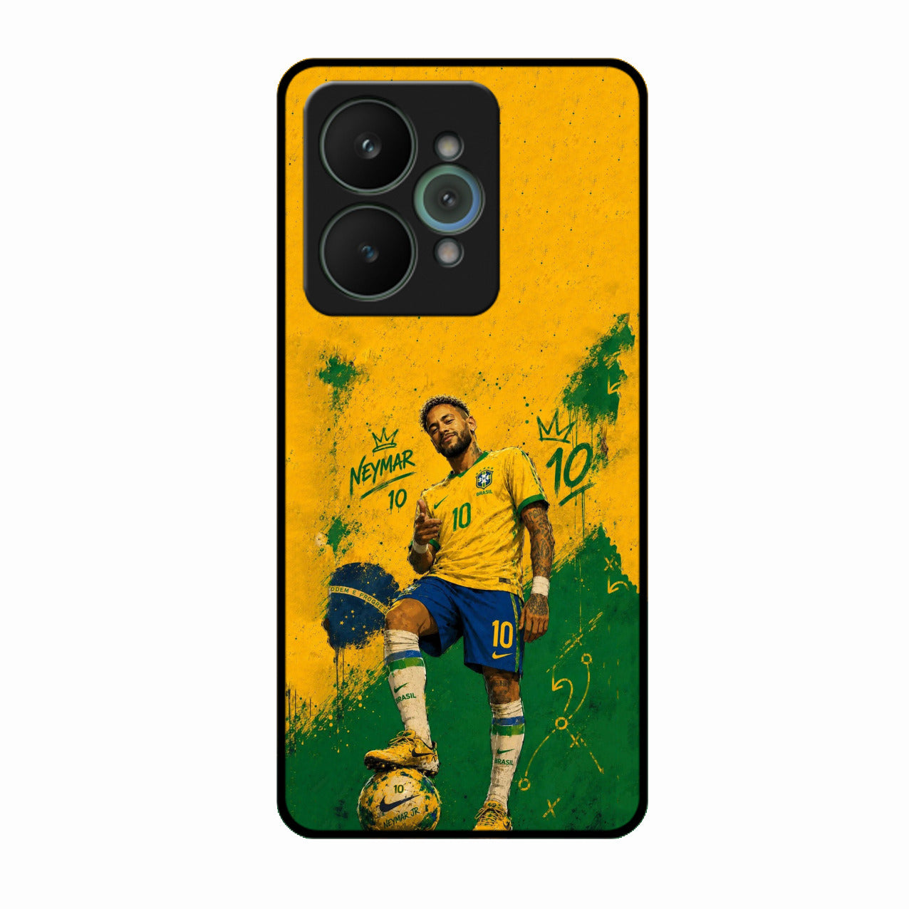 Golden Striker Glass Phone Case for Realme 15 5G