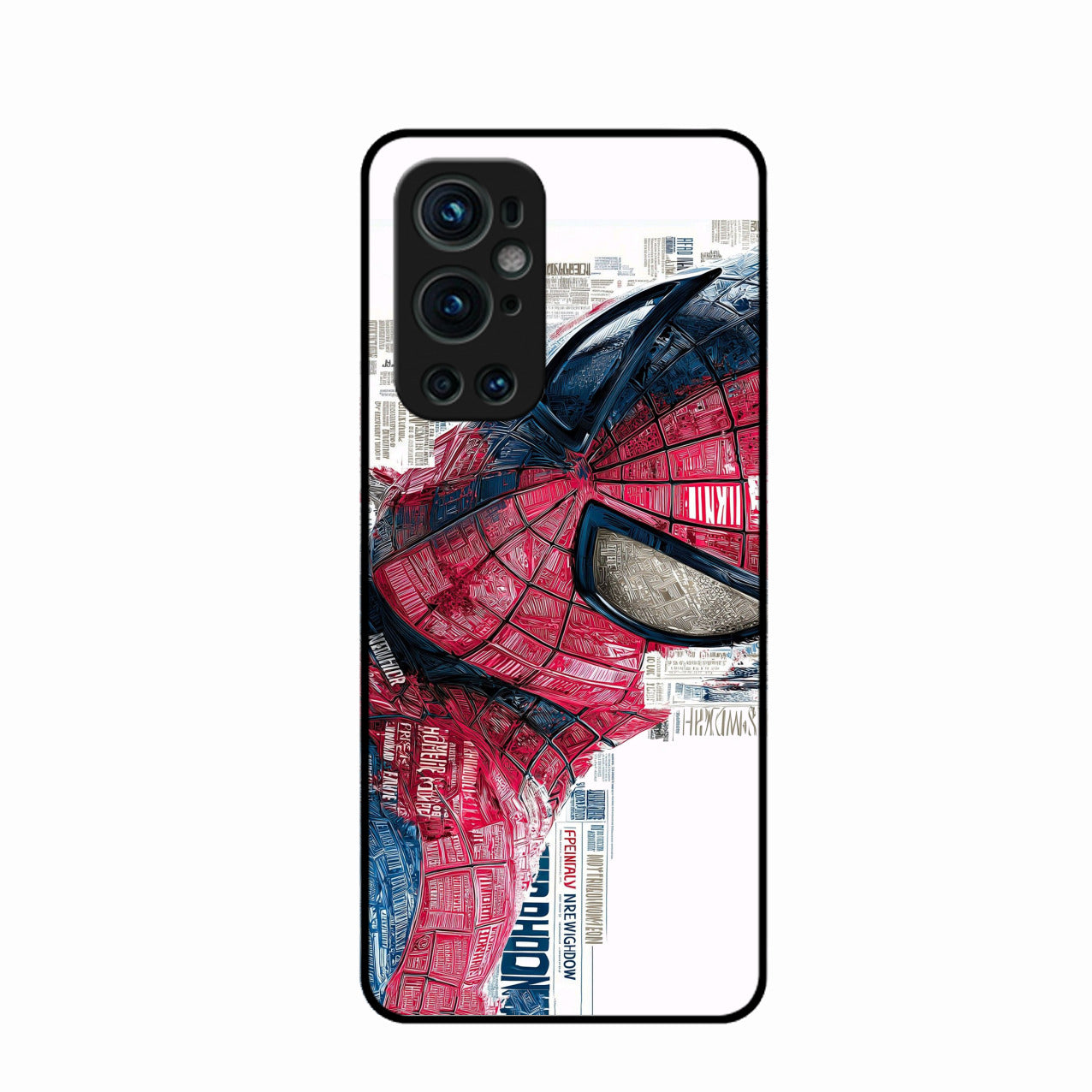 Red Blue Web Hero Glass Phone Cover for Oneplus 9 Pro 5G