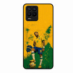 Golden Striker Glass Phone Case for Realme 8 Pro
