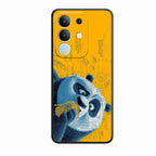 Cute Panda Sketch Premium Glass Phone Case for Vivo Y31 Pro 5G
