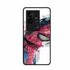 Red Blue Web Hero Glass Phone Cover for iQOO 11 5G