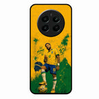 Golden Striker Glass Phone Case for Realme 12 Plus 5G