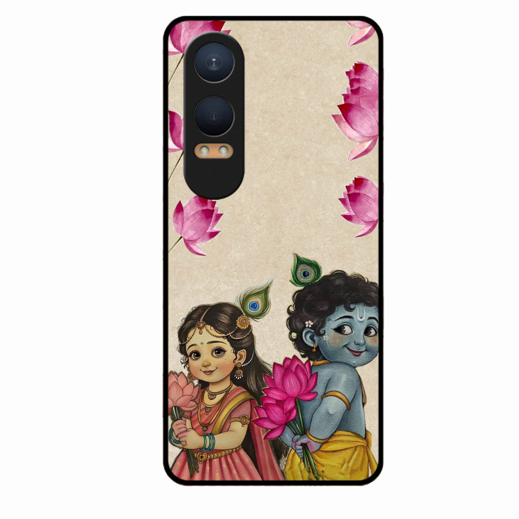 Krishna Eternal Lotus Glass Case for Oneplus Nord Ce 4 Lite 5G