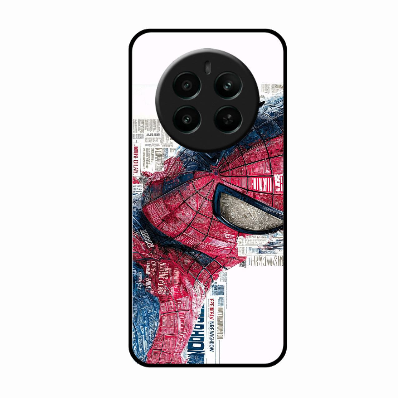 Red Blue Web Hero Glass Phone Cover for Realme P1 5G