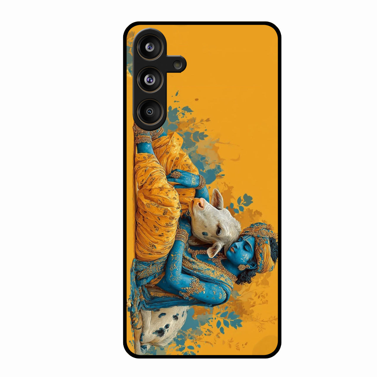 Divine Krishna Gopal Premium Glass Phone Case for Samsung Galaxy M55S 5G