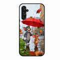 Rainy Day Cartoon Glass Phone Case for Samsung Galaxy M34 5G