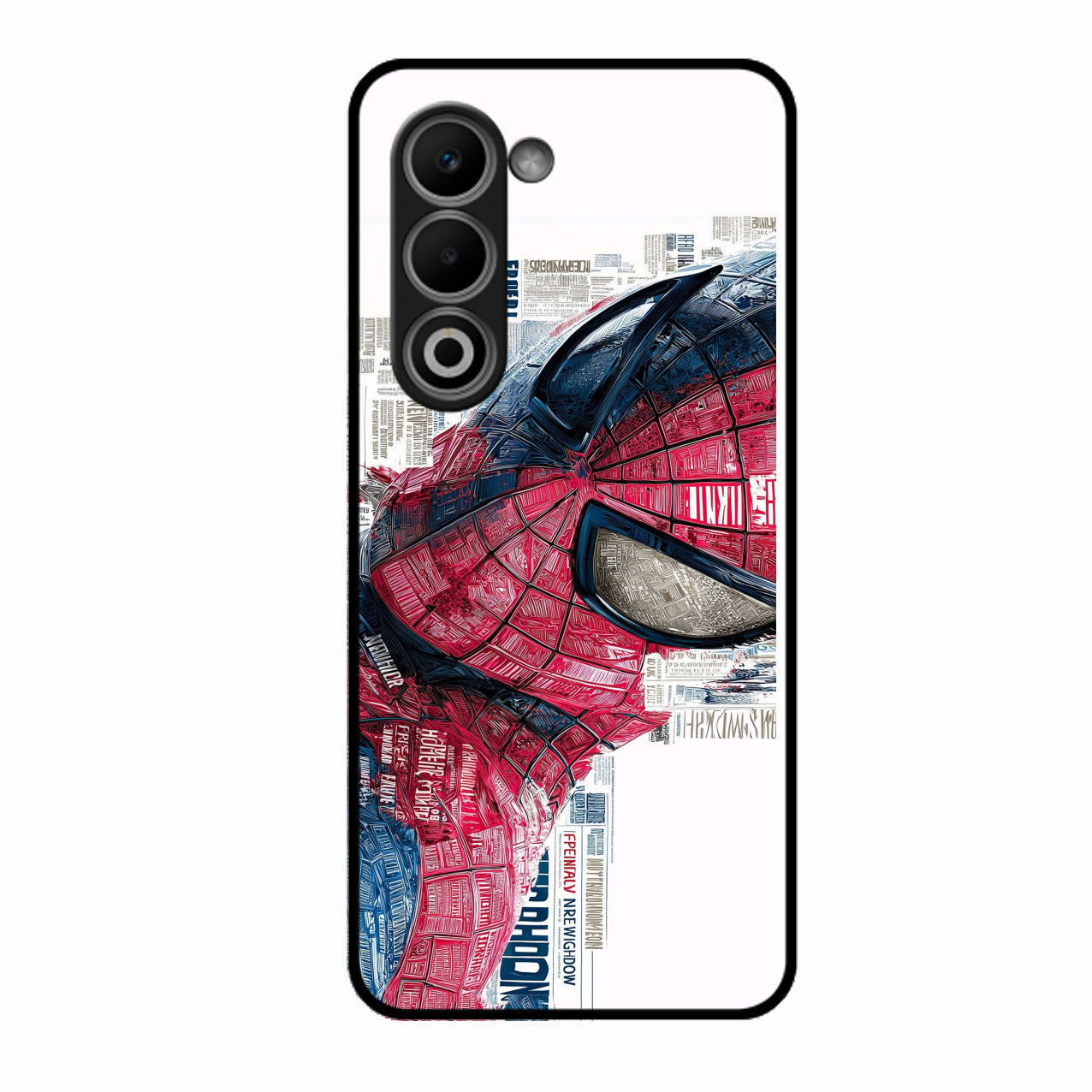 Red Blue Web Hero Glass Phone Cover for Oppo A5 5G