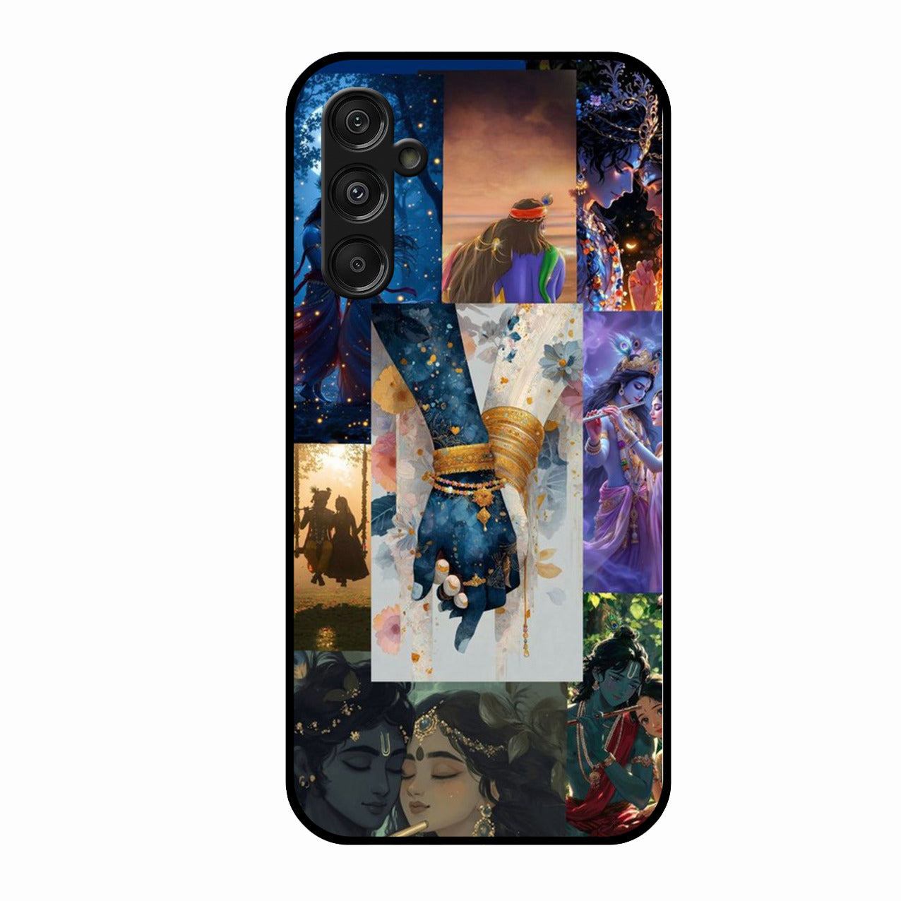 Eternal Radha Krishna Love Glass Phone Case for Oppo K13X 5G