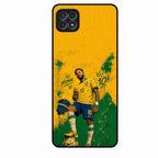Golden Striker Glass Phone Case for Samsung Galaxy F42 5G