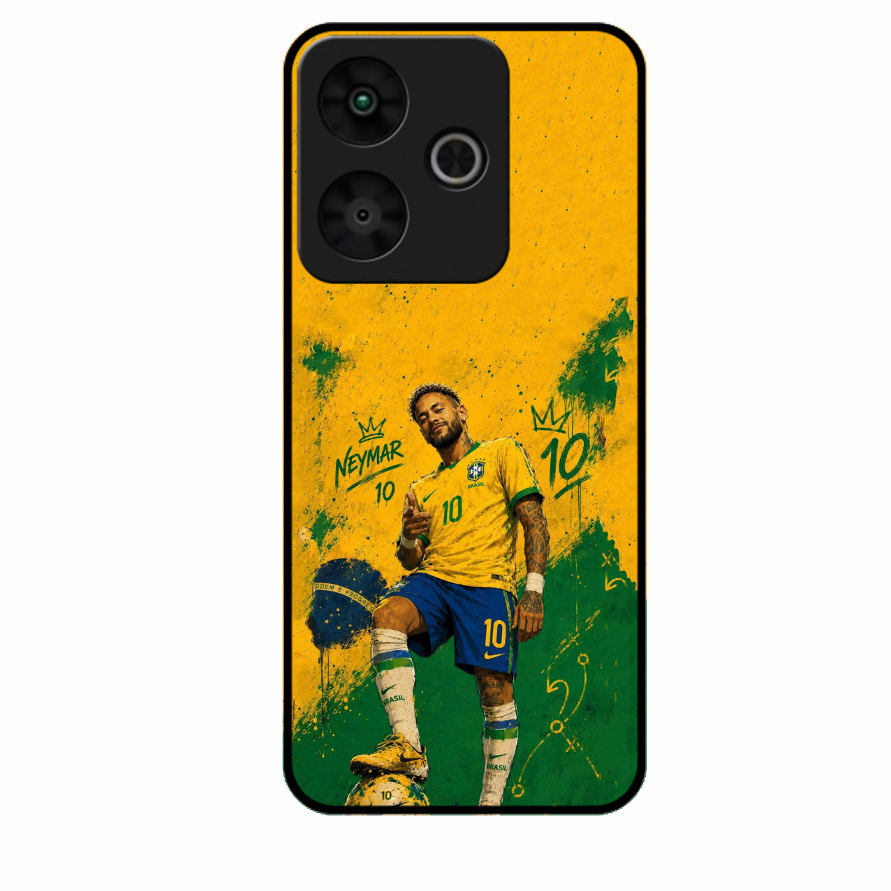 Golden Striker Glass Phone Case for Redmi 13 5G