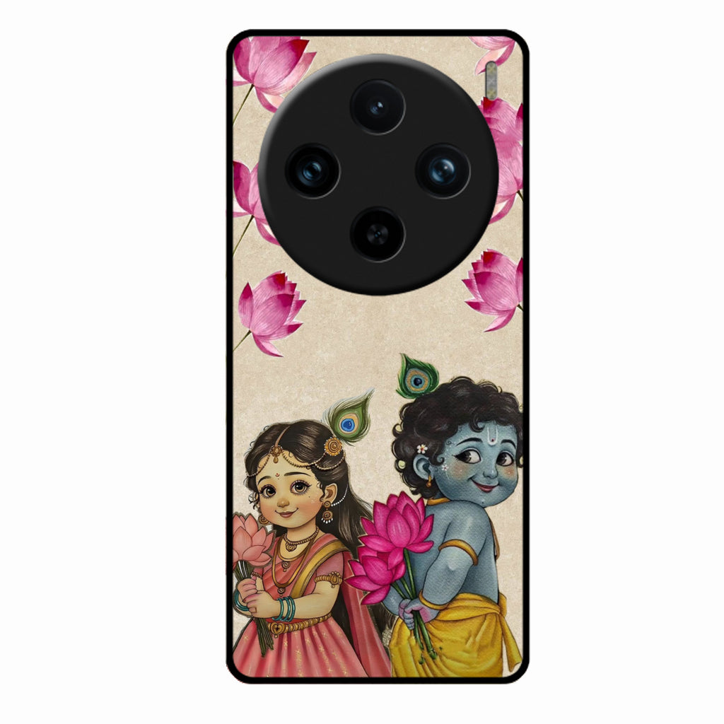 Krishna Eternal Lotus Glass Case for Vivo X100 Pro 5G