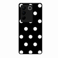 Classic Polka Dot Glass Phone Case for Vivo V27 5G